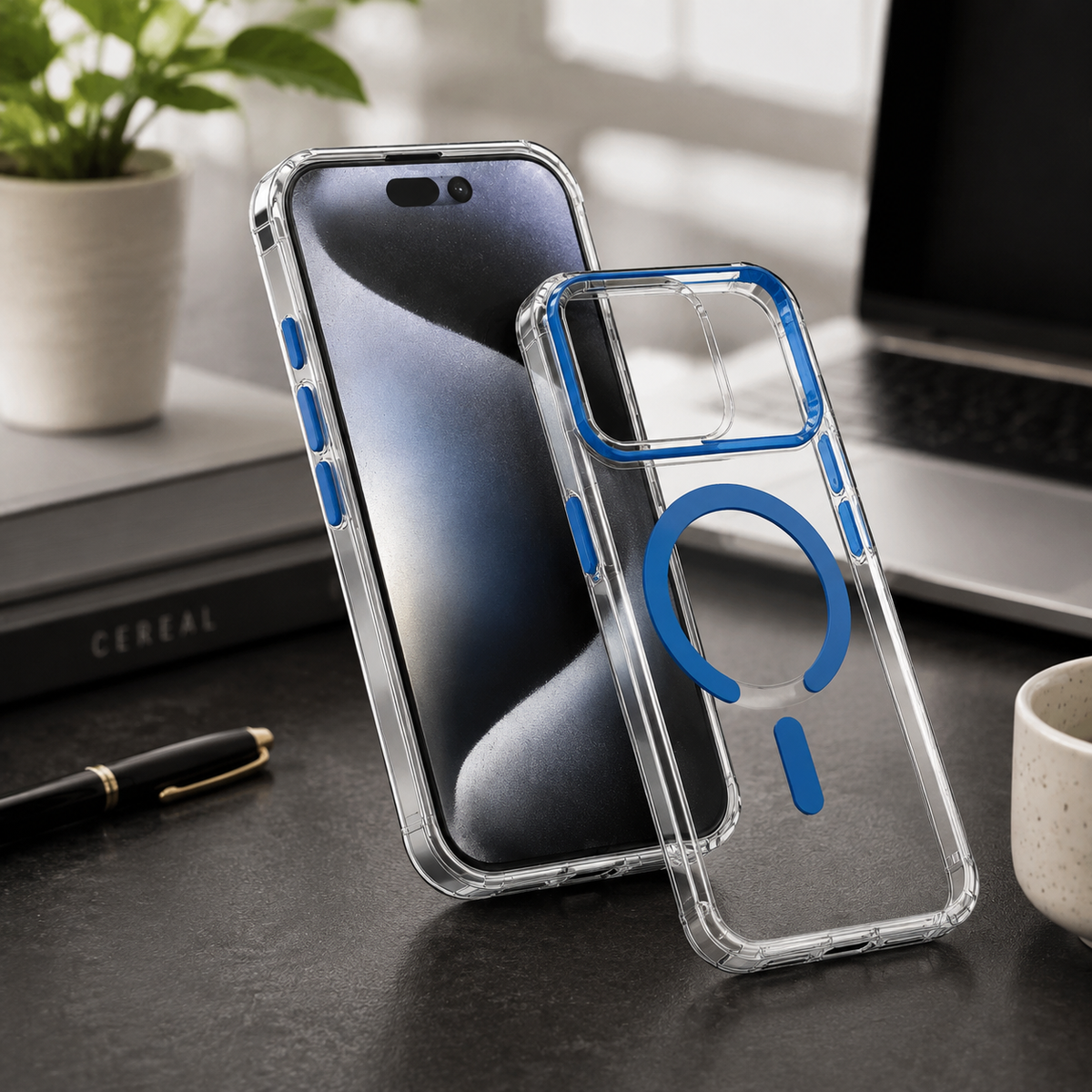 Premium iPhone Case MagSafe Compatible Ultra Slim Luxury Shockproof Protective Cover Magnetic Wireless Charging Soft TPU PC Full Coverage Anti Scratch